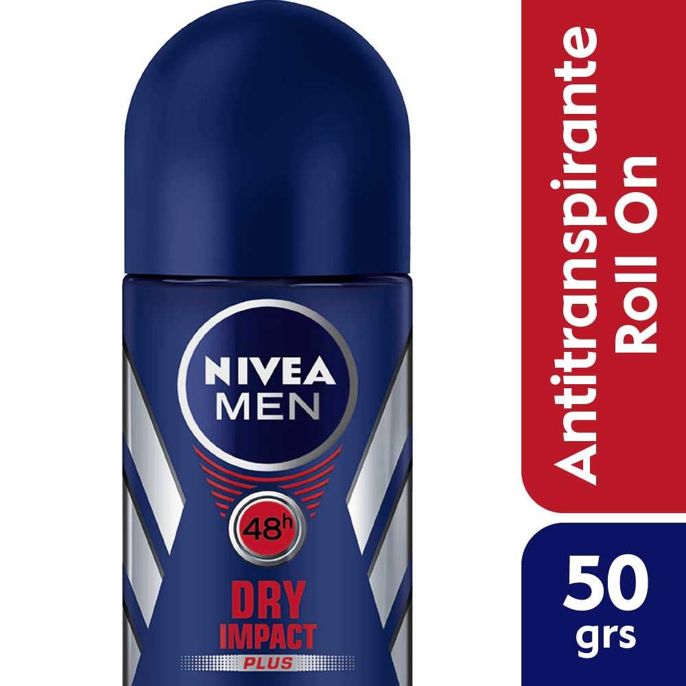 6 Pak Nivea Roll On Dry Impact Deodorant (50ml/1.69fl Oz) for 48 Hours of Antiperspirant Protection